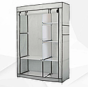 Шафа складаний тканинний на 3 секції Storage Wardrobe 88130 (130х45х175 см), фото 3