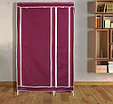 Шафа складаний тканинний на 3 секції Storage Wardrobe 88130 (130х45х175 см), фото 5