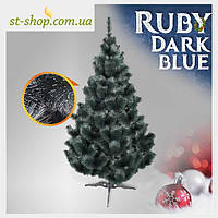 Сосна штучна Ruby з шишками висота 1,8 метра темно-синя