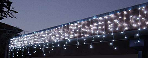 Гірлянда зовнішня карниз 180 led RGB миготлива 5м