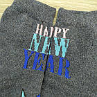 Шкарпетки чоловічі махрові "Новий рік" високі GRAND р25-27 джинс, фото 6