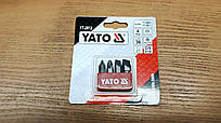 Набір біт ударних YT-2812 (YATO, 5/16", SL8, SL10, PH2, PH3) 4 ШТУКИ