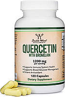 Double Wood Quercetin 1000 mg with Bromelain 200 mg / Кверцетин с бромелайном 120 капсул