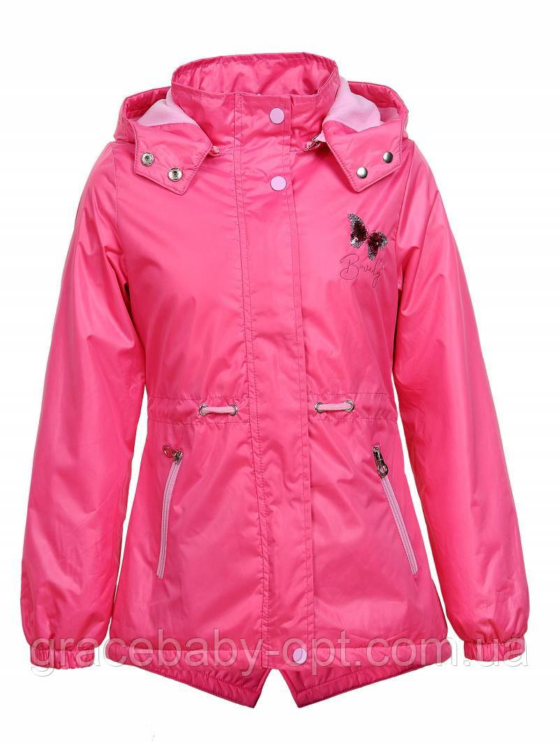 Вітровка на флісі для дівчат оптом, Glo-story, 134-164 см, № GFY-1658, фото 1