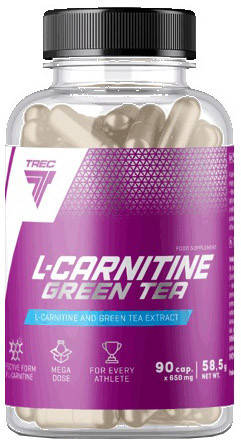 Л Карнітін Trec Nutrition L-Carnitine + Green Tea 90 capsules, фото 1