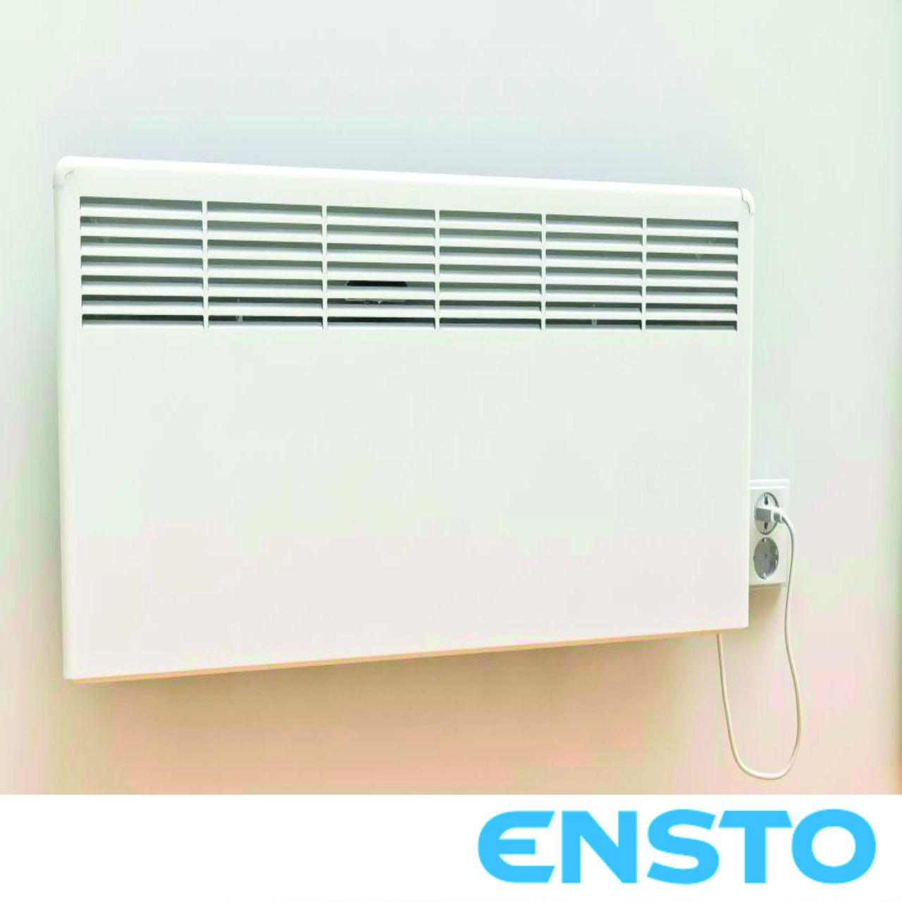 Електричний обігрівач - конвектор Ensto 1000 Вт з термостатом та вилкою