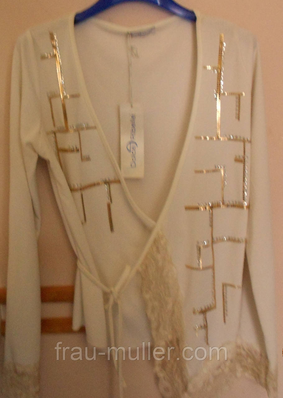 Ошатна коротка блуза з асиметричним низом Dolce Ribella