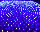 Світлодіодна гірлянда сітка 3х3м, 360LED синя, фото 4