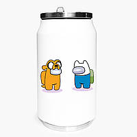 Термокружка Амонг Ас Время приключений Фин и Джейк (Among Us Adventure Time Finn & Jake) (31091-2414)