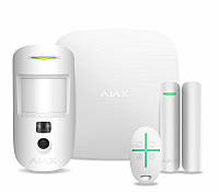 Стартовий набір системи безпеки Ajax Systems StarterKit Cam білий (Україна)