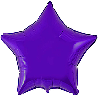 Фольгированный шарик Flexmetal 18"(45 см) Звезда метталик фиолетовая