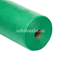 Одноразове простирадло в рулоні, спанбонд, 0.8х100м (19г/м2), зелене