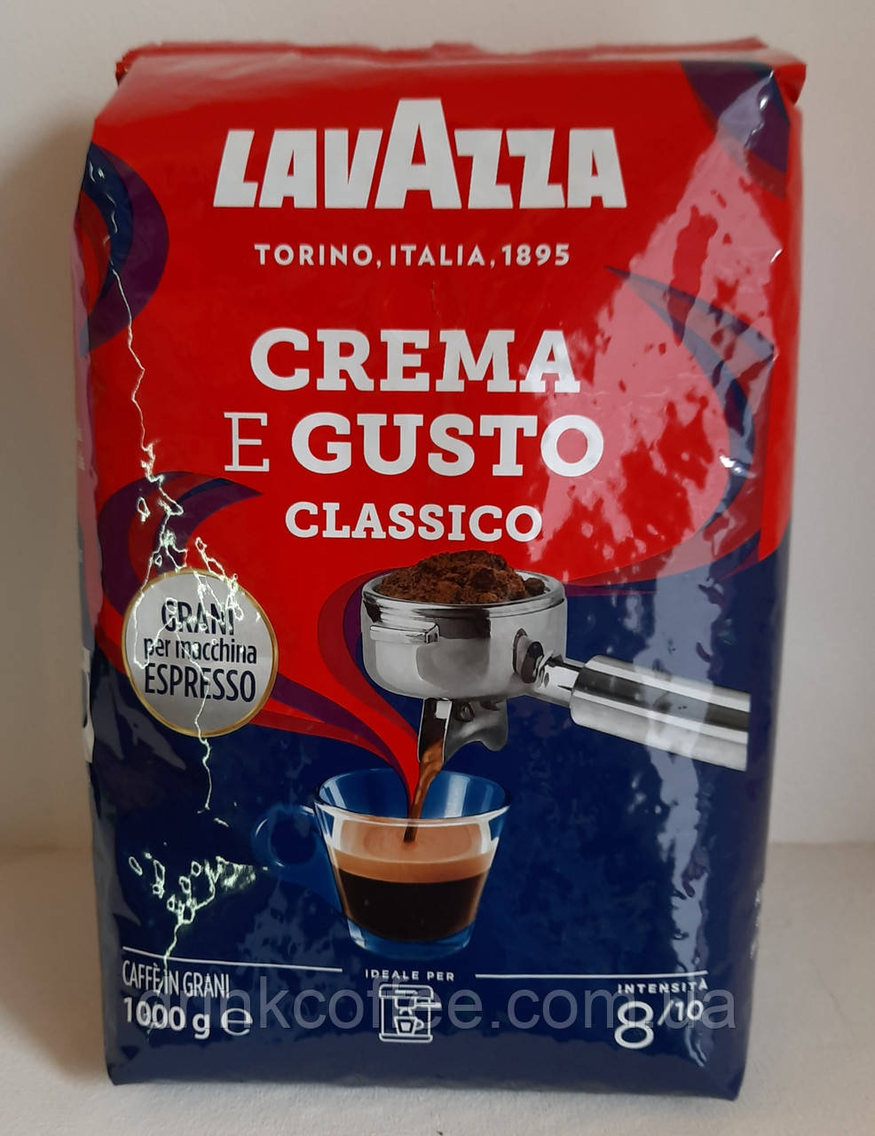 Кава в зернах Lavazza Espresso Crema e Gusto, 20% Арабіка/80% Робуста, Італія, 1 кг, фото 1