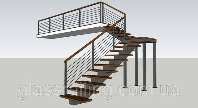 Перила тросовые