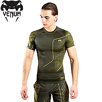 Рашгард с коротким рукавом мужской Venum Loma Commando Rashguard Short Sleeves Khaki