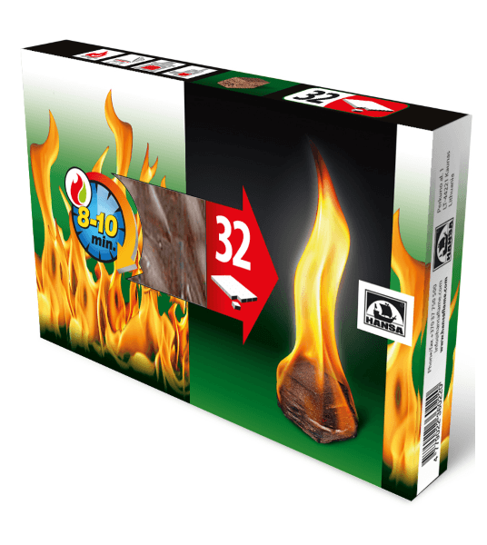 Розпалювач вогню Hansa 32 шт., фото 1
