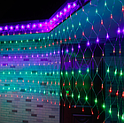 Світлодіодна гірлянда сітка 2х2м, 240LED MIX кольорова, фото 9