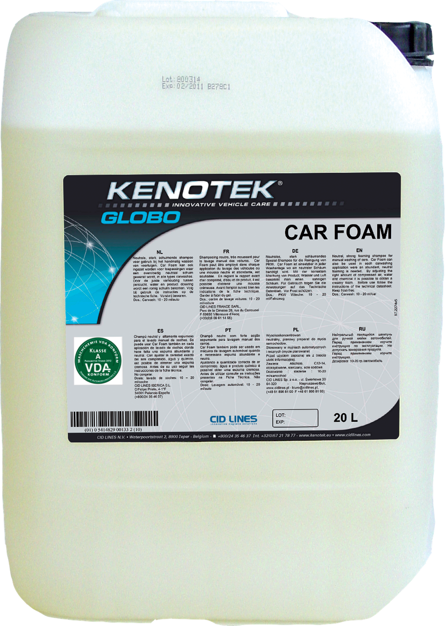 Kenotek Car Foam - Профессиональный автошампунь для мойки автомобиля - фото 1 - id-p92972221