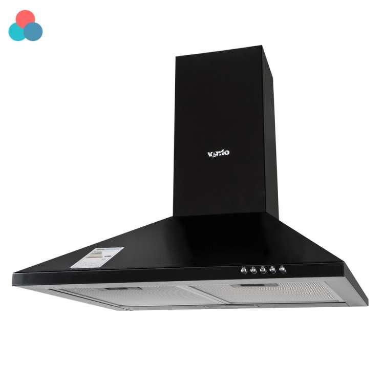 Кухонна витяжка Ventolux LIDO 50 BK (700), чорна купольна декоративна настінна витяжка на кухню, 50 см, фото 1