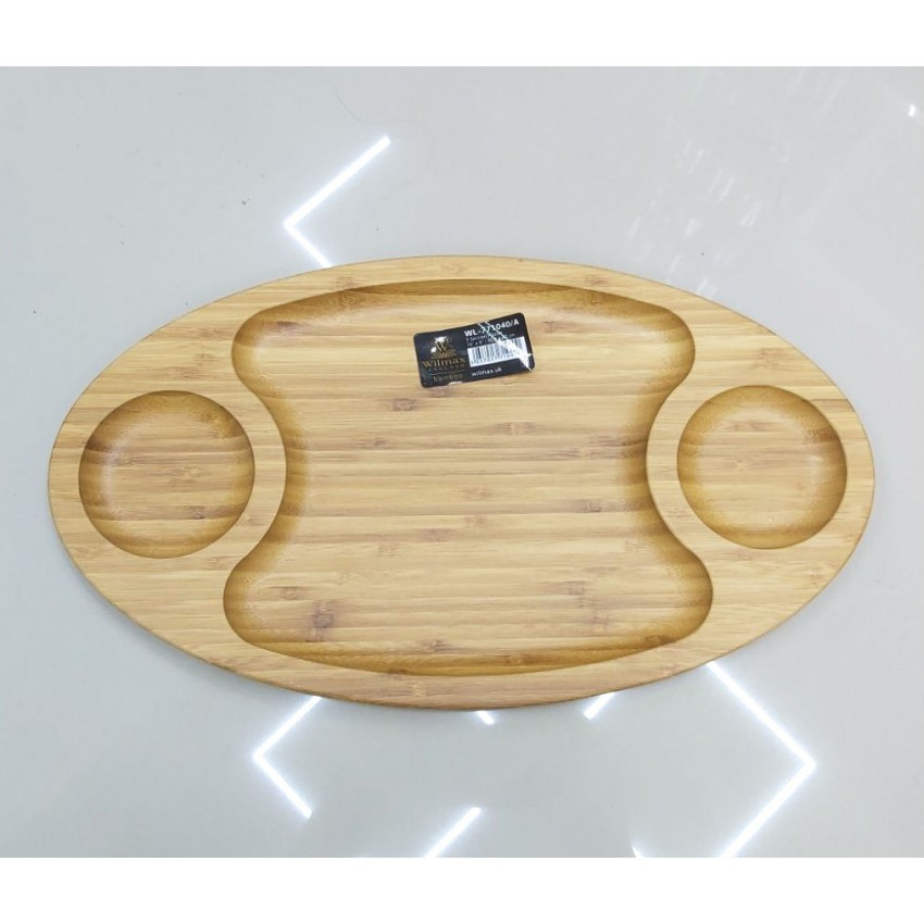 Блюдо Wilmax Bamboo овальне 40,5 х 23 см — 3 секції 771040 WL, фото 1