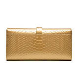 Гаманець жіночий з натуральної шкіри. Жіноче Портмоне. Шкіряний жіночий гаманець Чорний клатч, фото 6