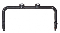 Тарга 120x610мм Fasten Gr999-2 з двома замками FMr132 і двома точками кріплення Чорний/Полімер