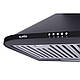 Чорна настінна декоративна купольна витяжка для кухні Ventolux MONACO 60 AN (800), шириною 60 см, фото 5