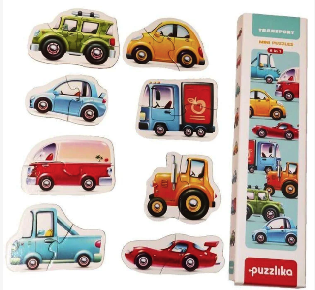 Магнитный пазл машинки