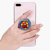 Попсокет (Popsockets) держатель для смартфона Амонг Ас Красный (Among Us Red) (8754-2412)