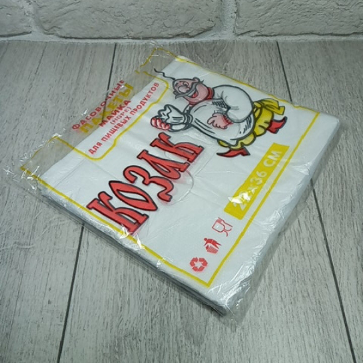 Пакети майка 22см 36см Козак кольорова 100шт, фото 1