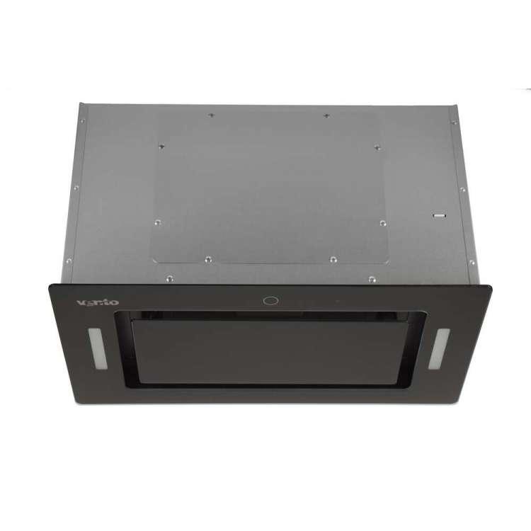 Чорна повновбудована кухонна витяжка Ventolux PUNTO 52 BG (1000) TRC MM, сенсорна, з пультом ДУ, 52 см, фото 1