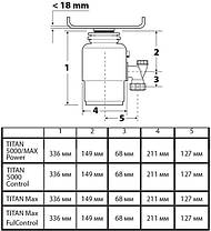 Подрібнювач харчових відходів Bort TITAN 5000 (Control), фото 3