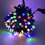 Світлодіодна гірлянда нитка DELUX String Flash 10м 100 LED мульти/чорний, фото 3
