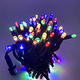 Світлодіодна гірлянда нитка DELUX String Flash 10м 100 LED мульти/чорний, фото 4