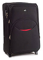 Валіза тканинна WINGS 1708 велика чорна 2 колеса