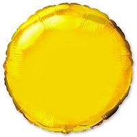 Фольгированный шарик Flexmetal 32" (80 см) Круг метталик Золото
