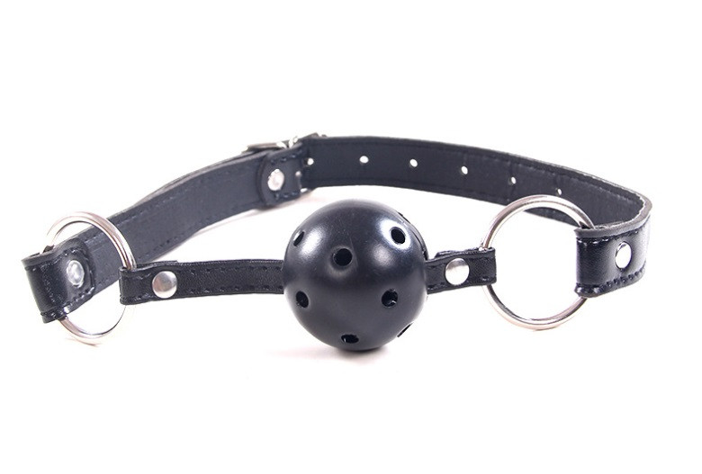 Кляп-шар для рольових ігор ЧОРНИЙ