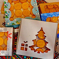 Подарункові набори круглих чайних свічок