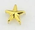 Заклепки зірочки, на вусиках самопробивні, 10 шт. 9 мм, золото