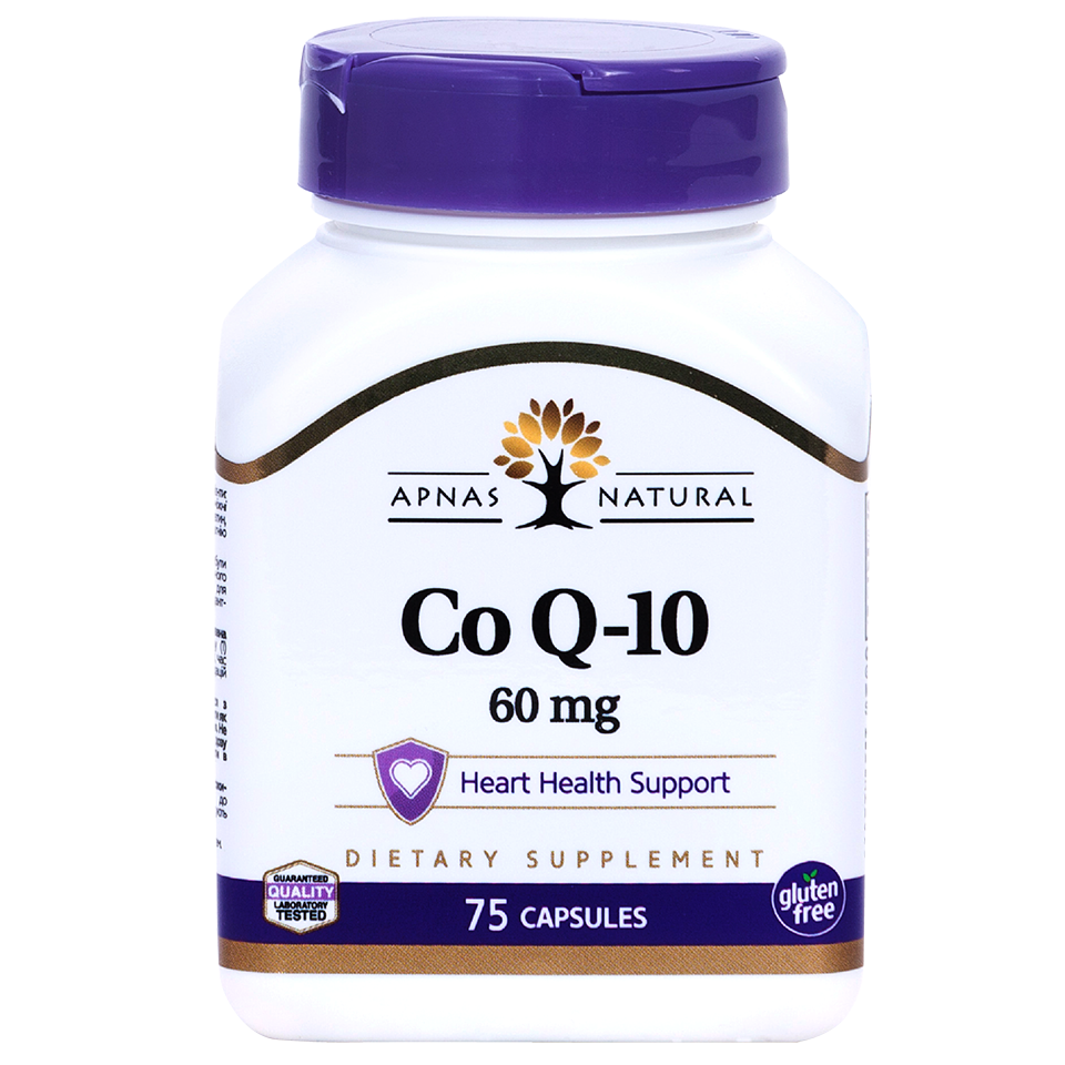 Коензим Q10 60 мг, APNAS NATURAL №75 капсули