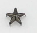 Заклепки зірочки, на вусиках самопробивні, 10 шт. 10 мм, Чорний