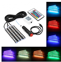 Подсветка LED в авто Car Atmosphere Light RGB Plus 8 режимов цвета (KG-603)