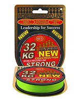 Шнур WFT KG Strong Chartreuse Round Braid 150 м 0.25 мм 39 кг