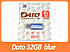 USB флешнакопичувач Dato 32GB DS7012 blue USB 2.0 (DS7012BL-32G), фото 2