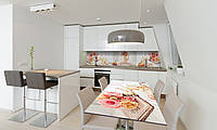 Наклейка 3Д виниловая на стол Zatarga «Осенние Груши» 600х1200 мм для домов, квартир, столов, кофейн,