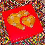 Подарунковий набір круглих чайних воскових свічок 15г (16шт.) в коробці Червоний Будинок, фото 7