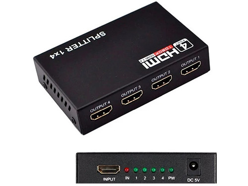 Комутатор HDMI 1x4 порту, спліттер, розгалужувач