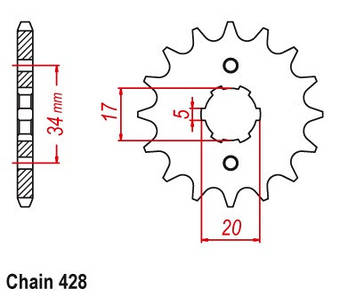 Зірка передня JT Sprockets JTF1264.15