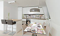 Наліпка 3Д виниловая на стол Zatarga «Рисунок карандашом» 650х1200 мм для домов, квартир, столов,