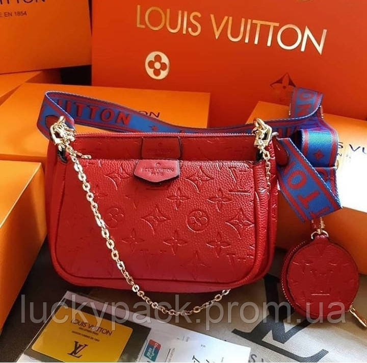 Жіноча сумка Louis Vuitton червона